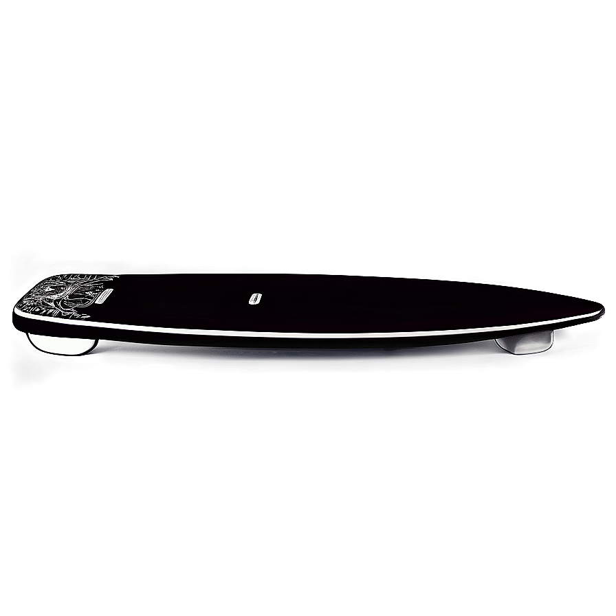 Black And White Surfboard Png 2