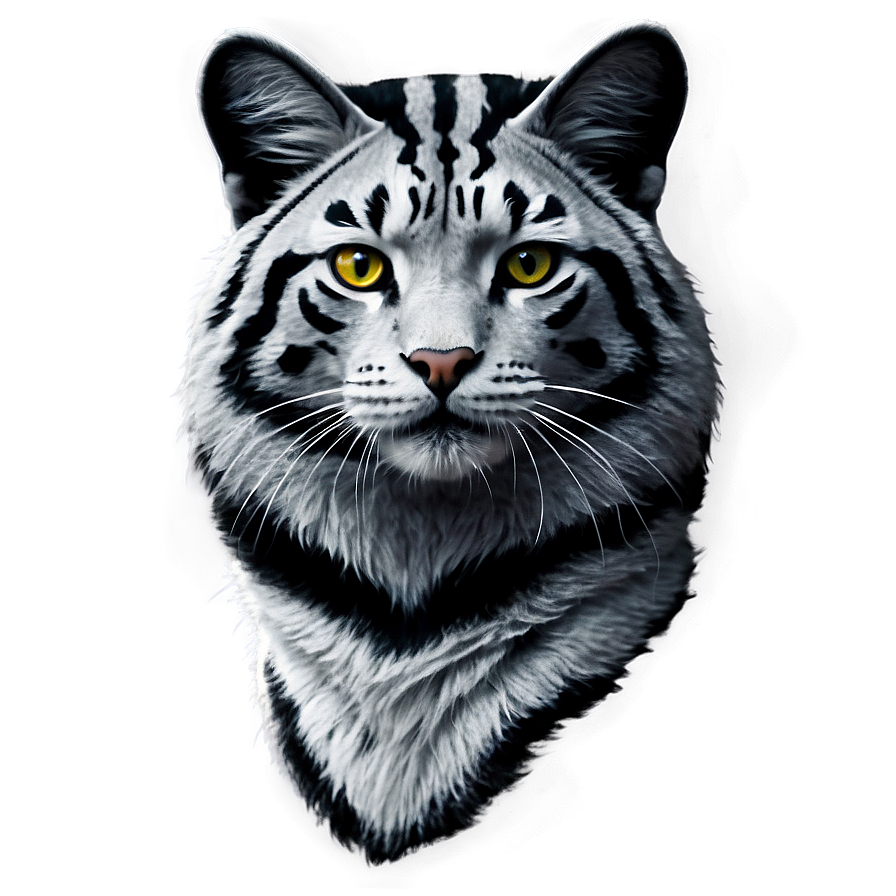 Black And White Wildcat Png 68