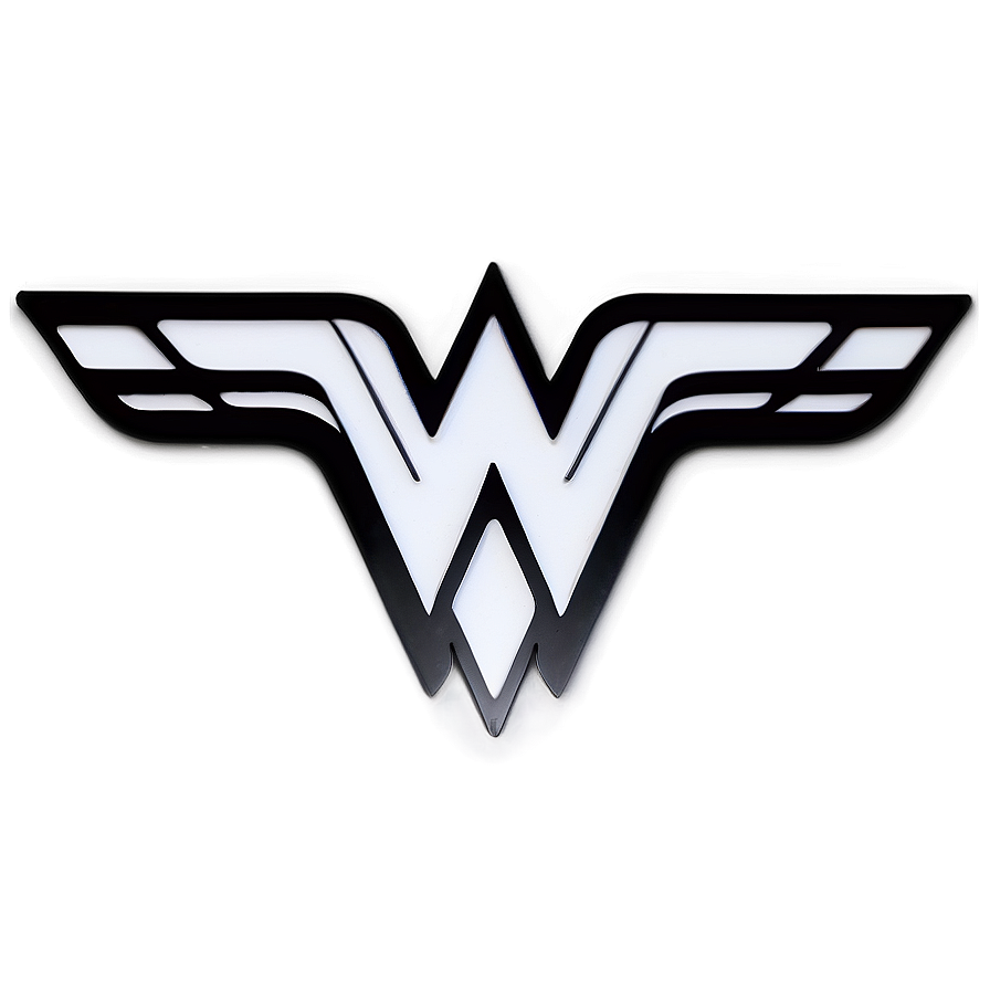 Black And White Wonder Woman Logo Png Vme
