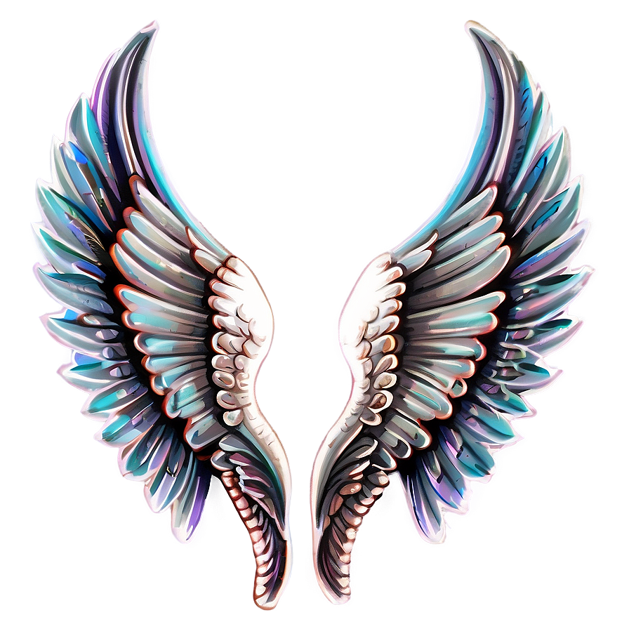 Black Angel Wings Drawing Png 05042024