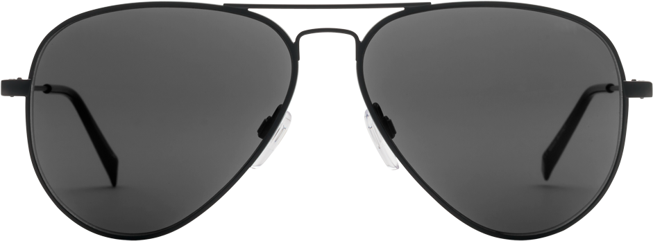 Black Aviator Sunglasses Product Photo