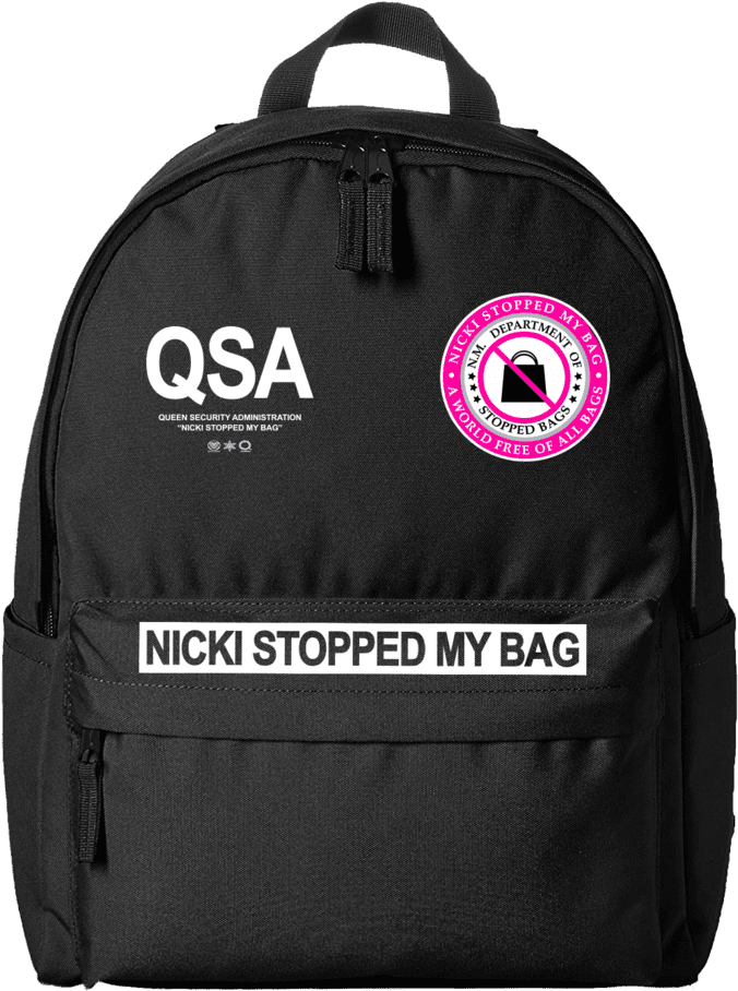 Black Backpack Q S A Nicki Stopped My Bag