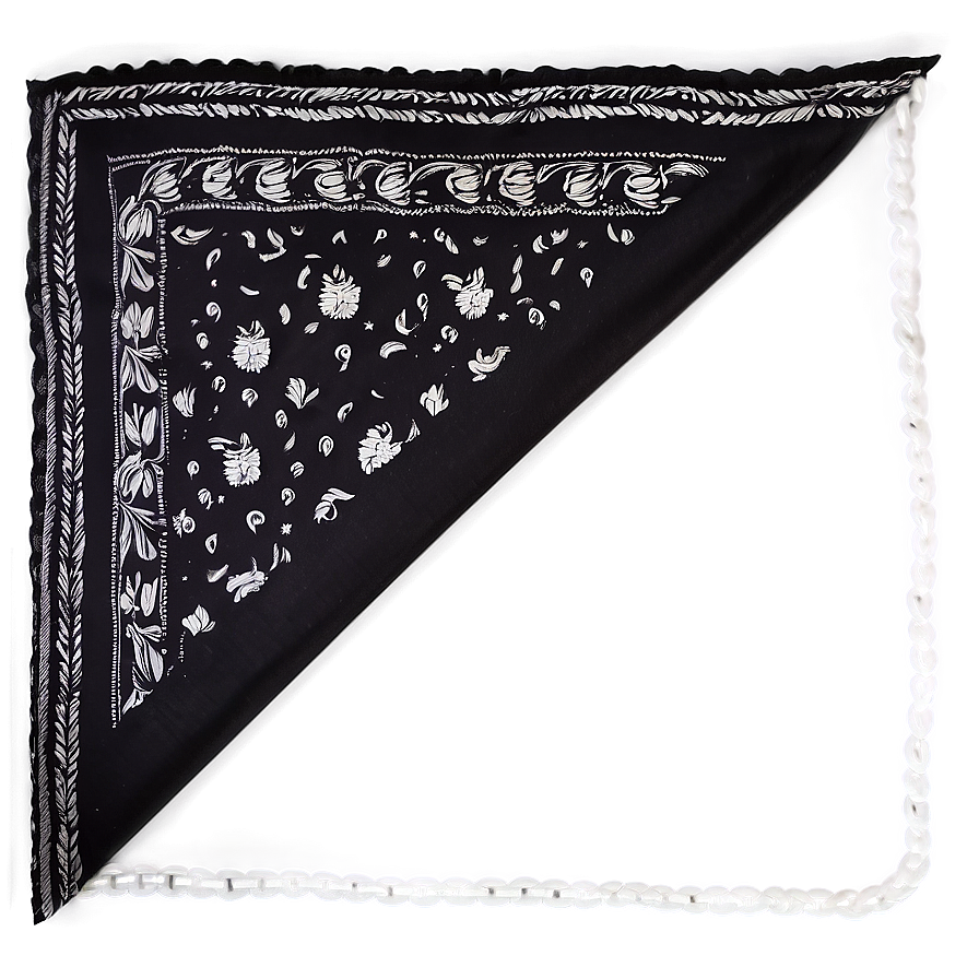 Black Bandana Accessory Png Vdd