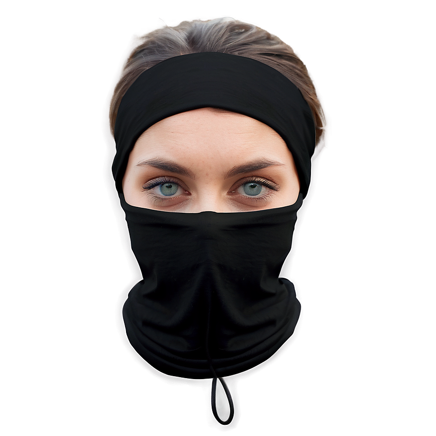 Black Bandana Neck Gaiter Png Vev