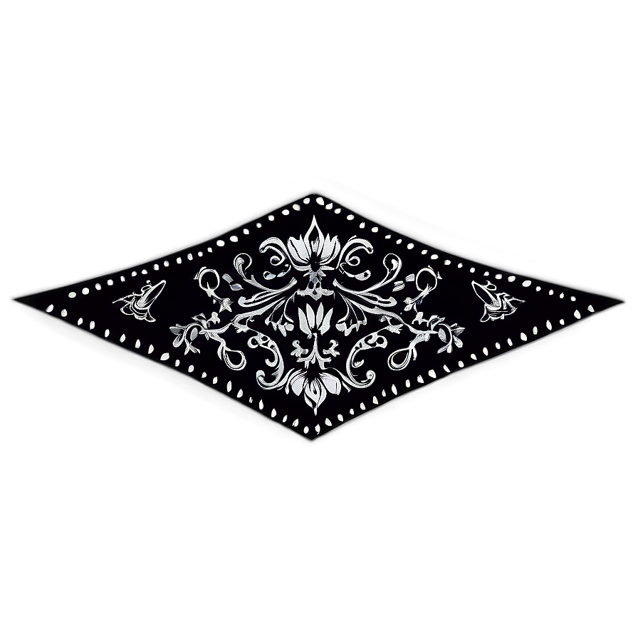 Black Bandana Pattern Png 05242024