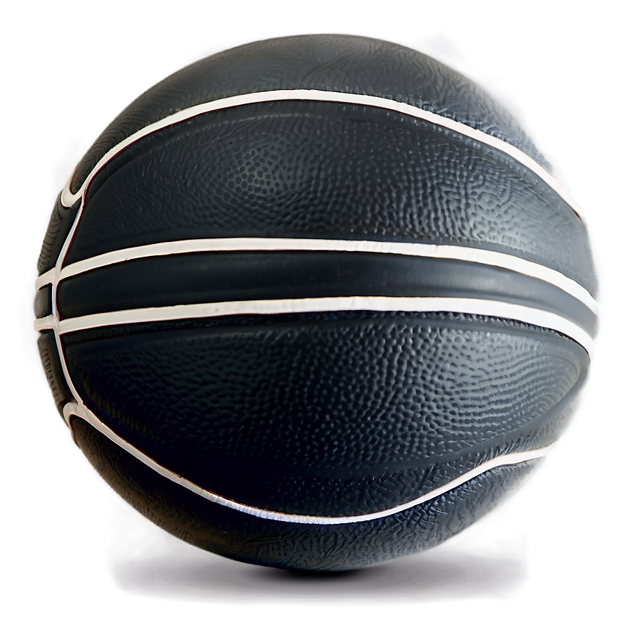 Black Basketball With Matte Stripes Png Nif