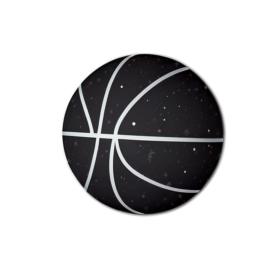 Black Basketball With Space Theme Png Jwn