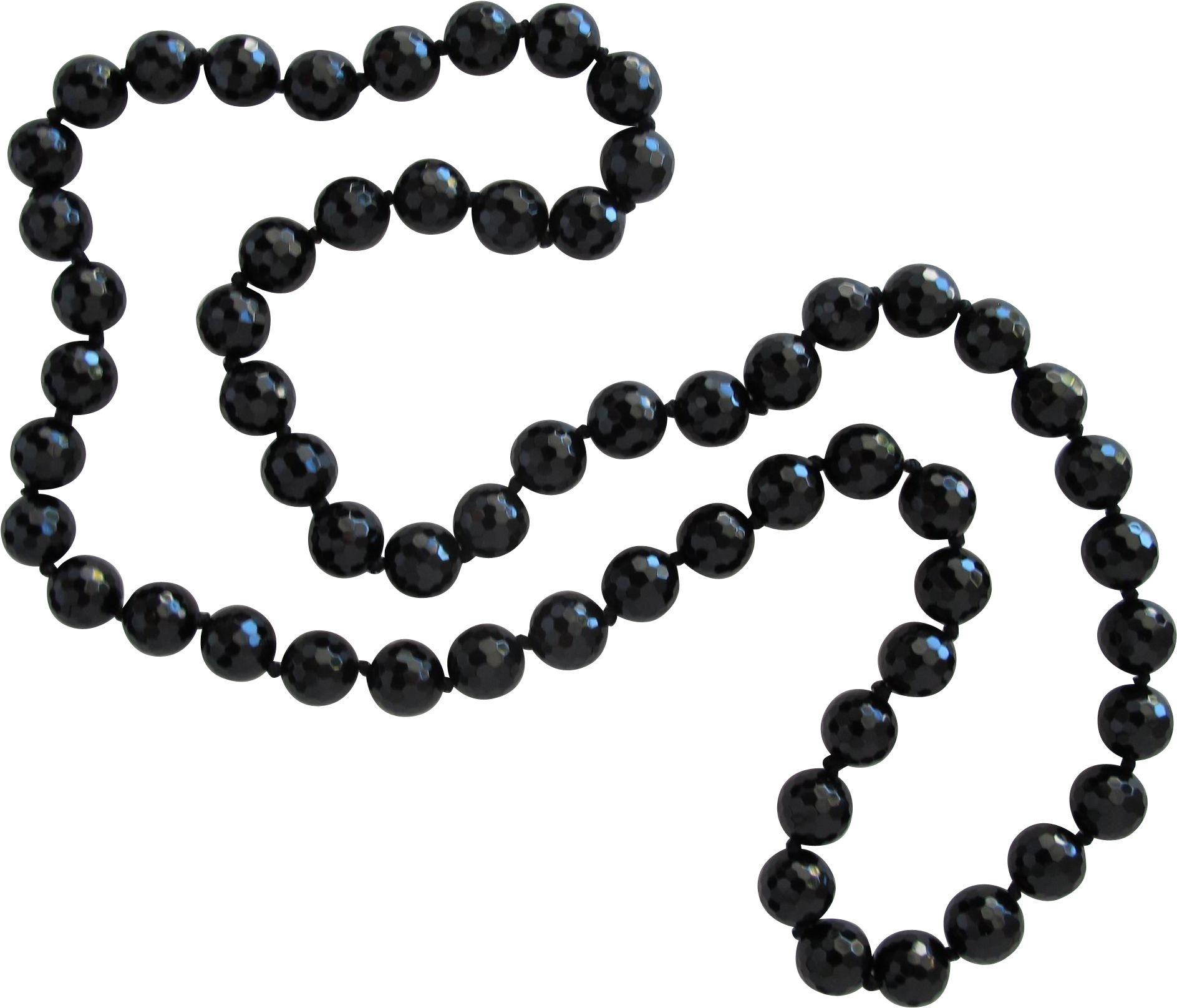 Black Beaded Necklace Design