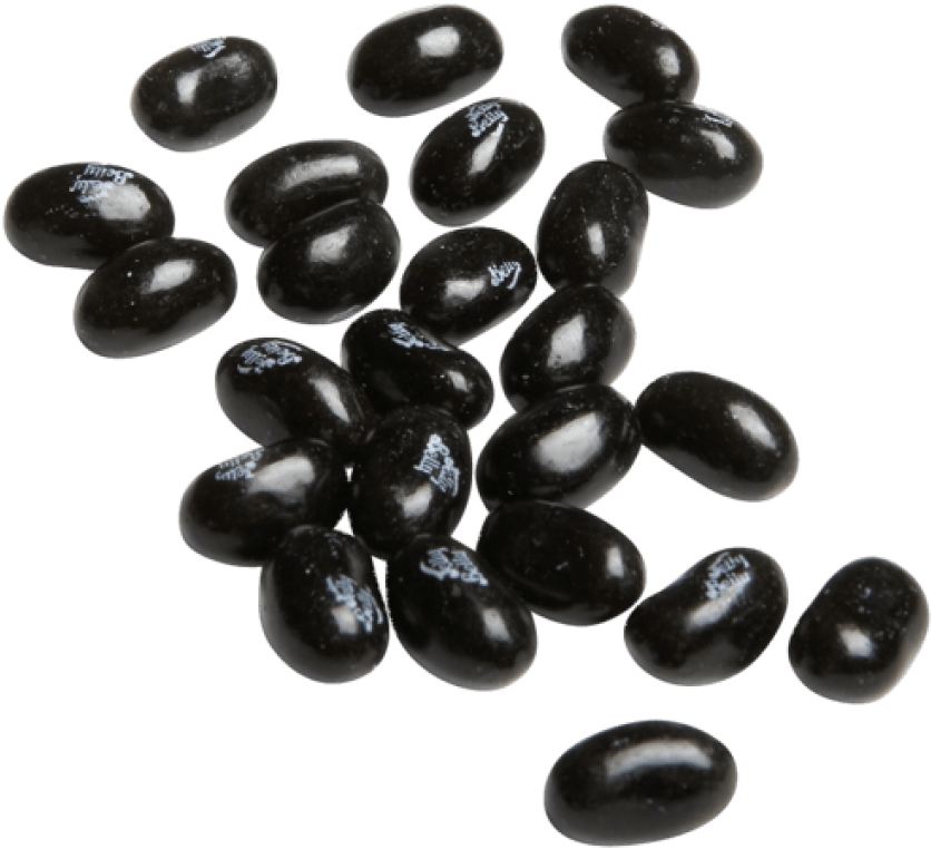 Black Beans Scattered Background