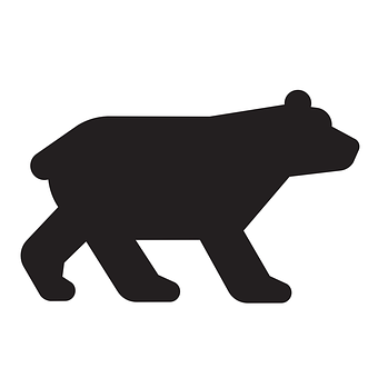 Black Bear Silhouette Icon