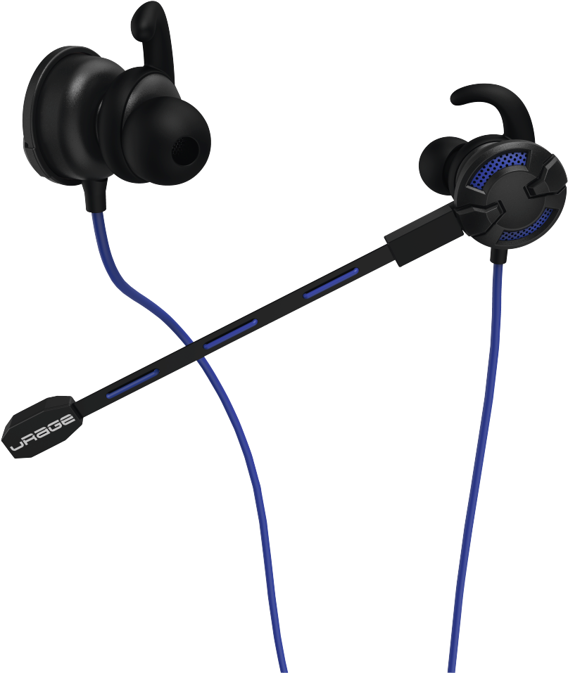 Black Blue In Ear Wireless Headphones