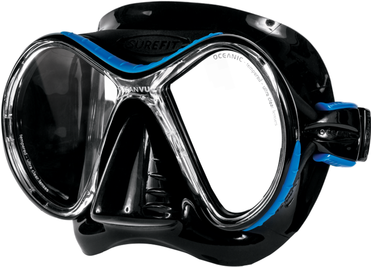 Black Blue Snorkeling Mask