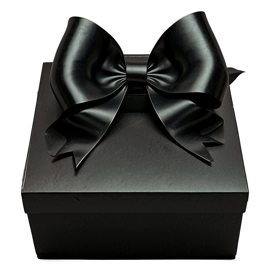 Black Box With Bow Png 05252024