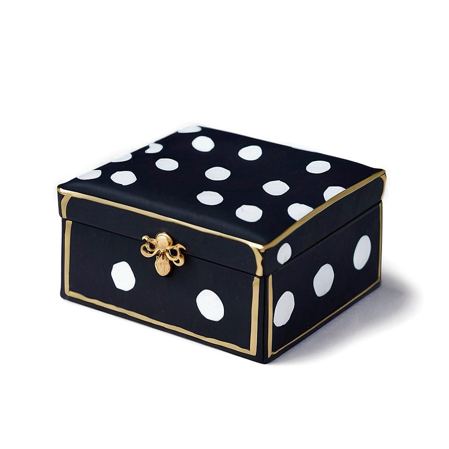 Black Box With Polka Dots Png 05252024