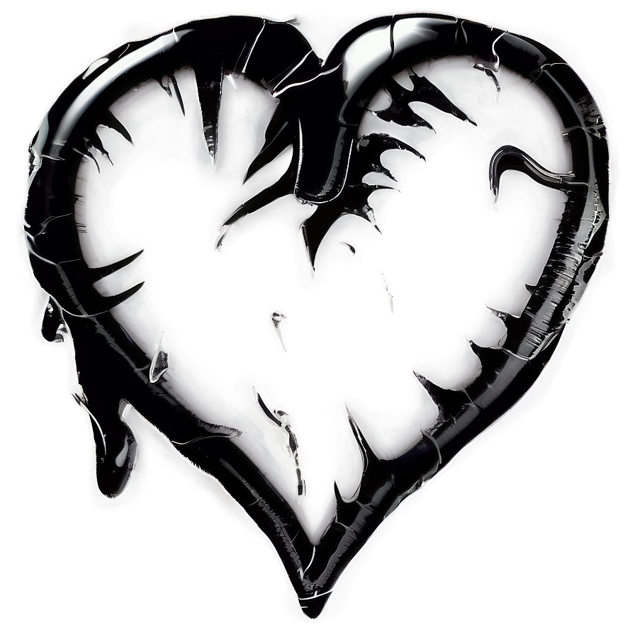 Black Broken Heart Clipart Png Ewt5