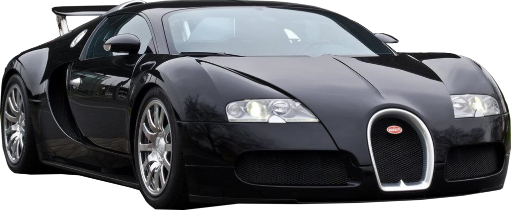 Black Bugatti Veyron Side View