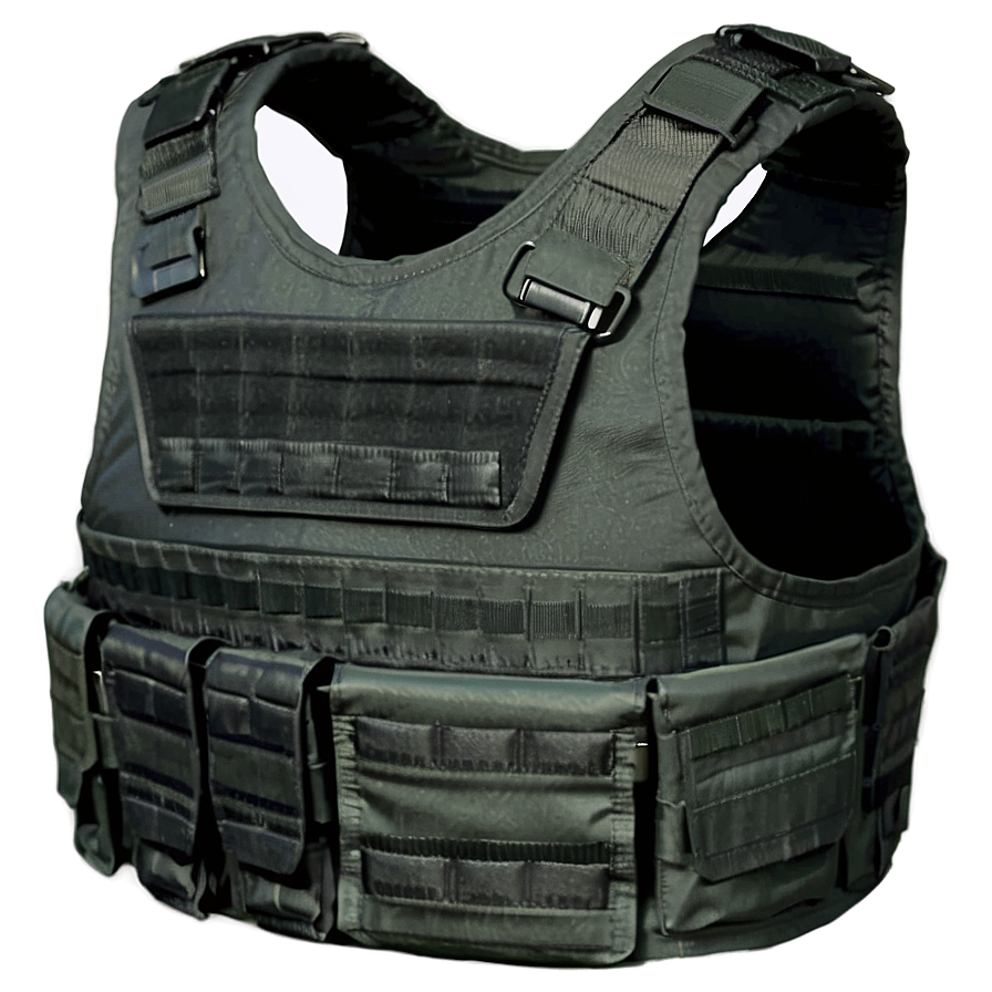 Black Bulletproof Vest Png 25