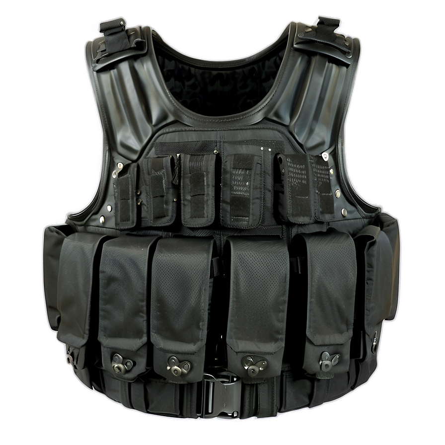 Black Bulletproof Vest Png 3