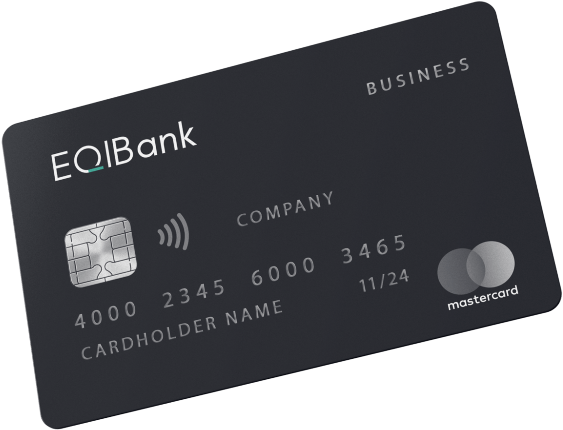 Black Business Debit Card Mockup