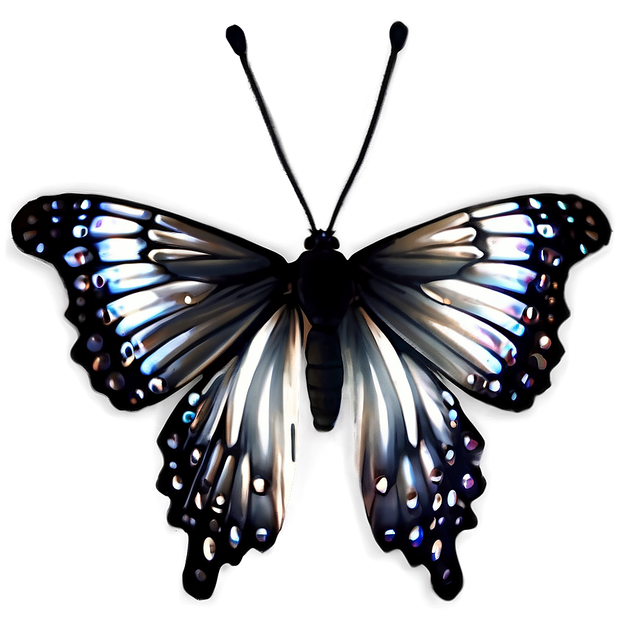 Black Butterfly Decoration Png Qoo95