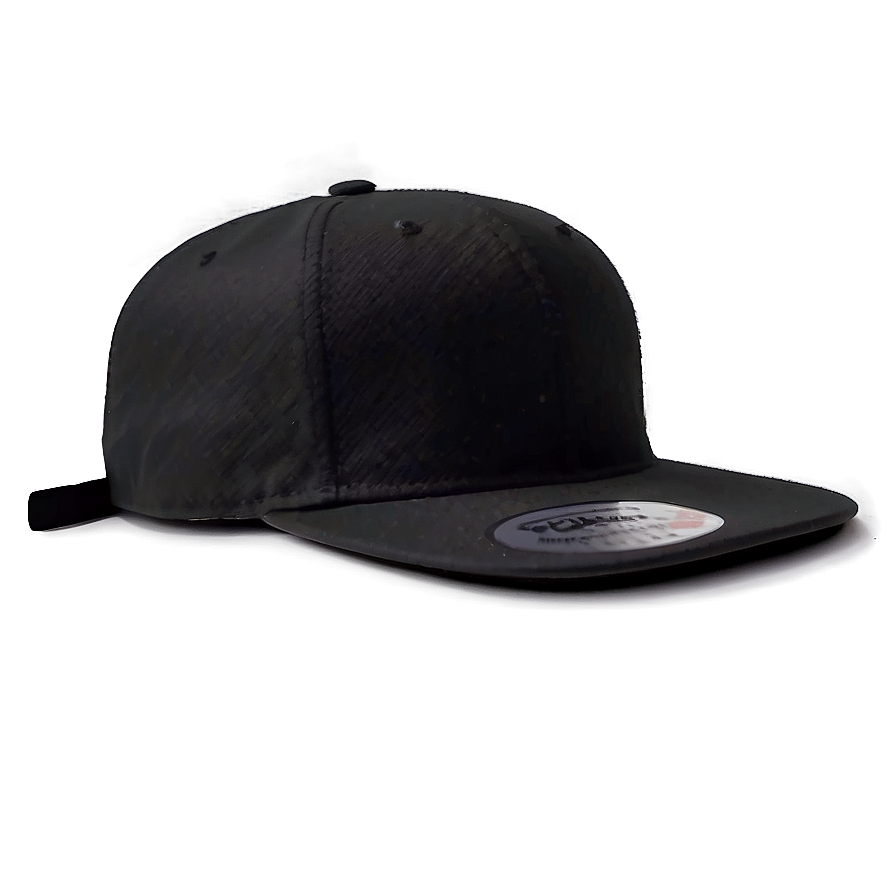 Black Cap With Flat Brim Png Qan59