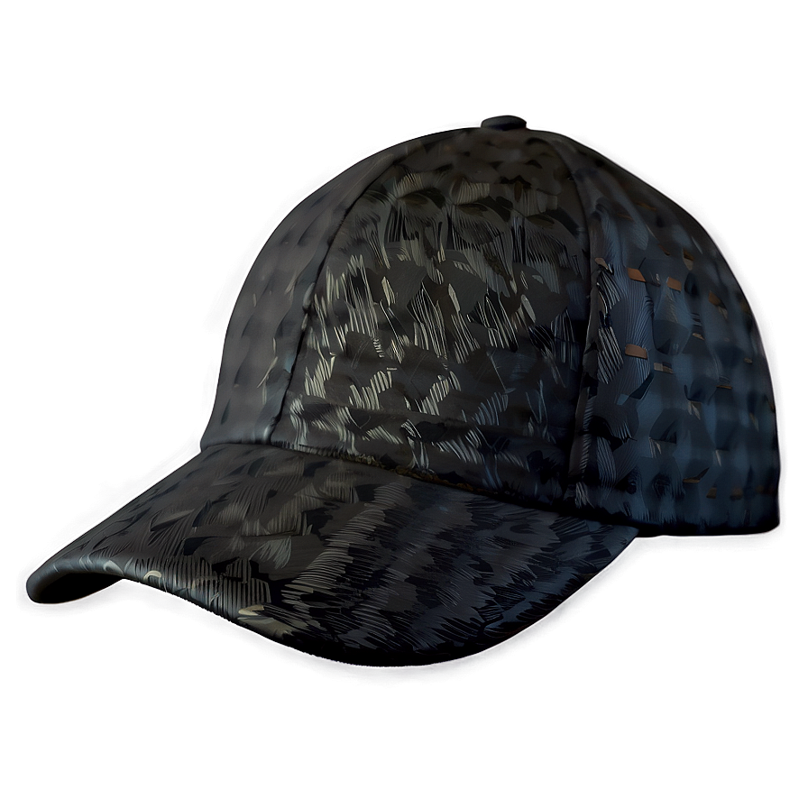 Black Cap With Pattern Png 68