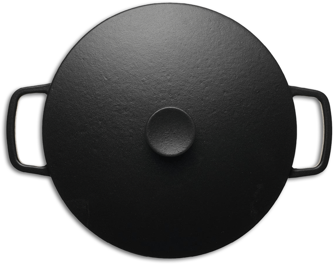 Black Cast Iron Skillet Top View