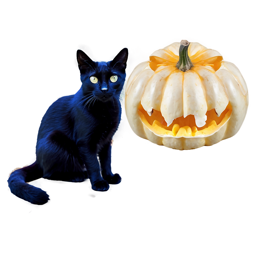 Black Cat And Pumpkin Png 61