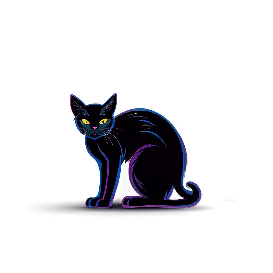 Black Cat Vector Png 14