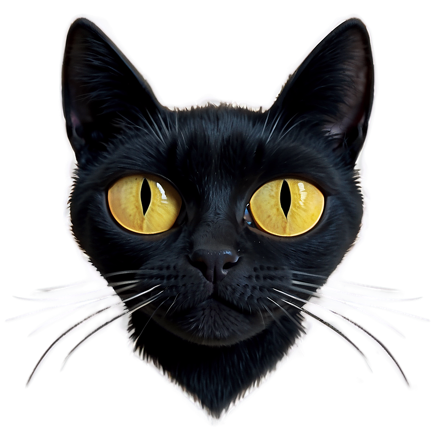 Black Cat Whiskers Png 35