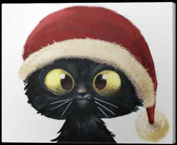 Black Catin Christmas Hat