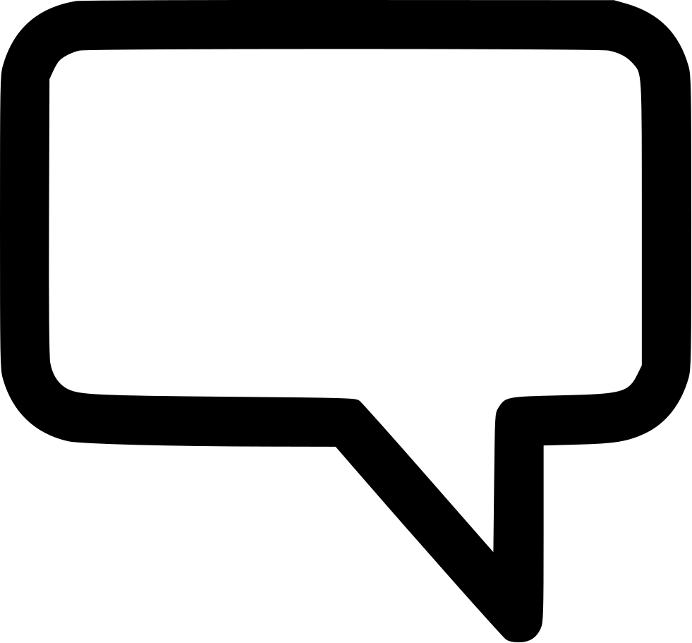Black Chat Bubble Icon