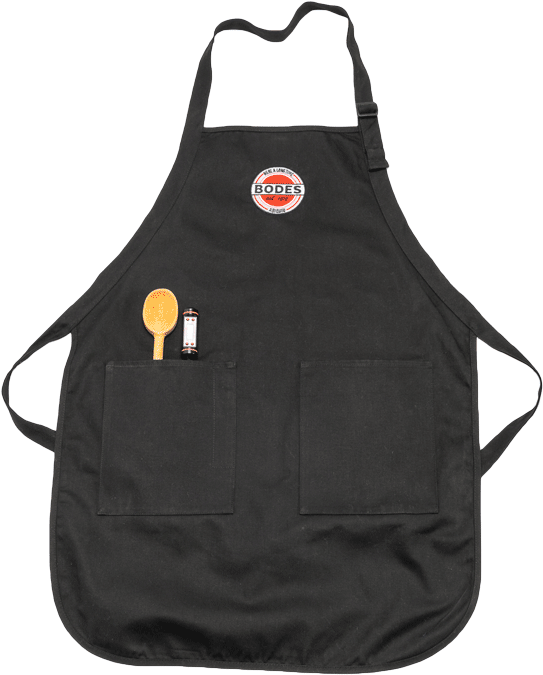 Black Chef Apronwith Logoand Utensils