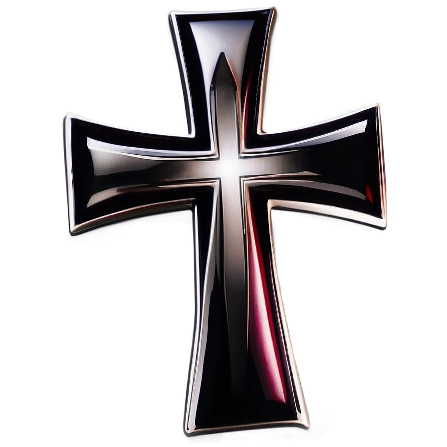 Black Christian Cross Png 05242024