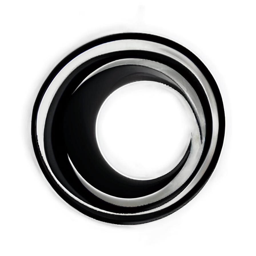 Black Circle Abstract Png 05252024