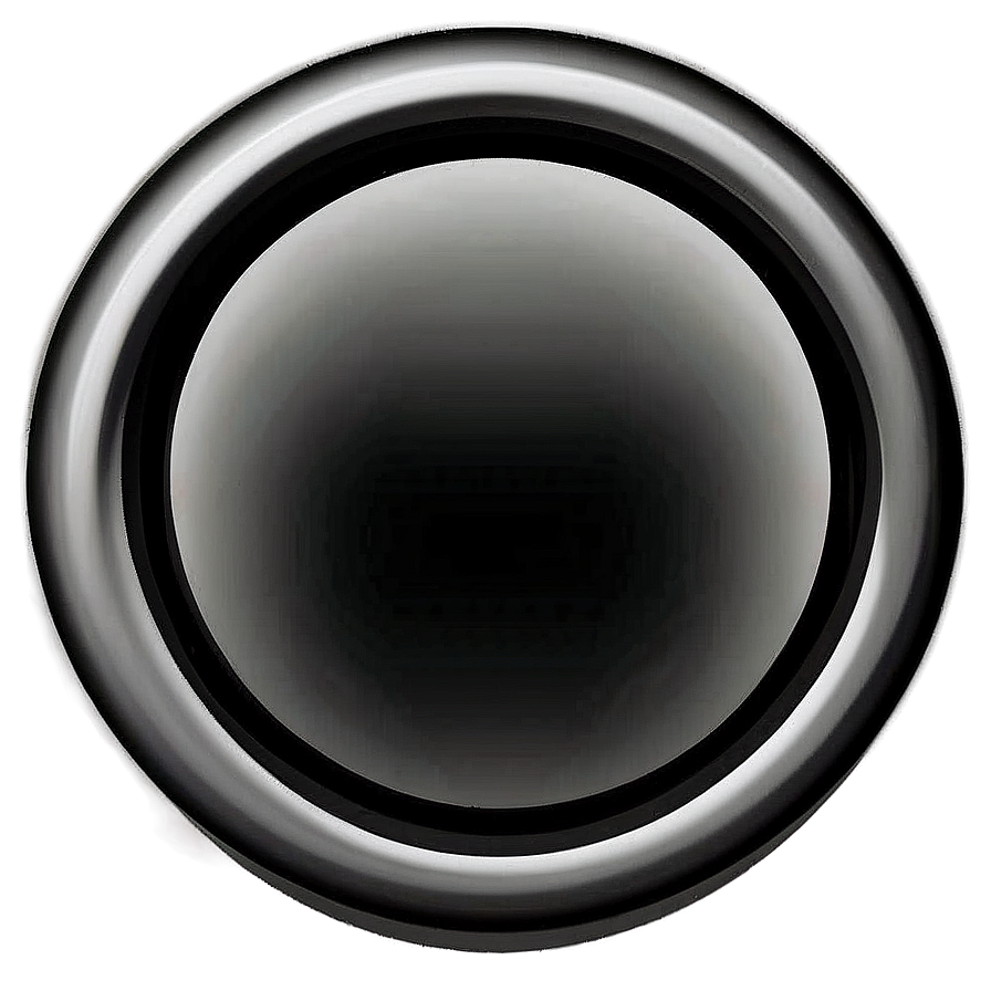 Black Circle Button Png 05252024