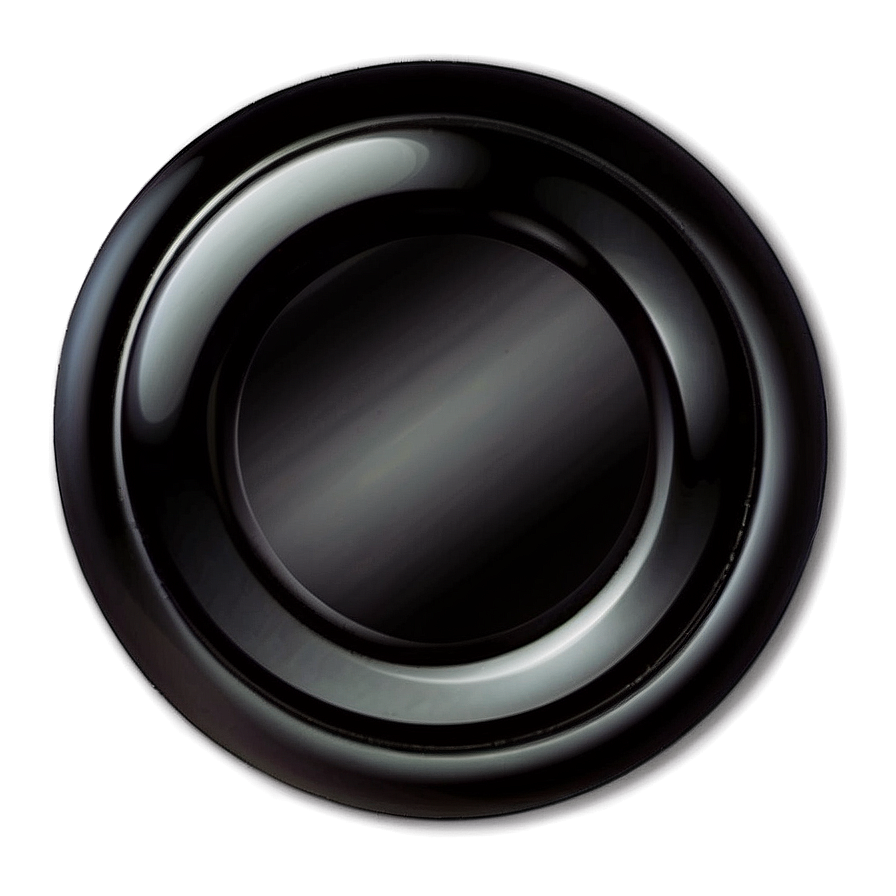 Black Circle Button Png 22