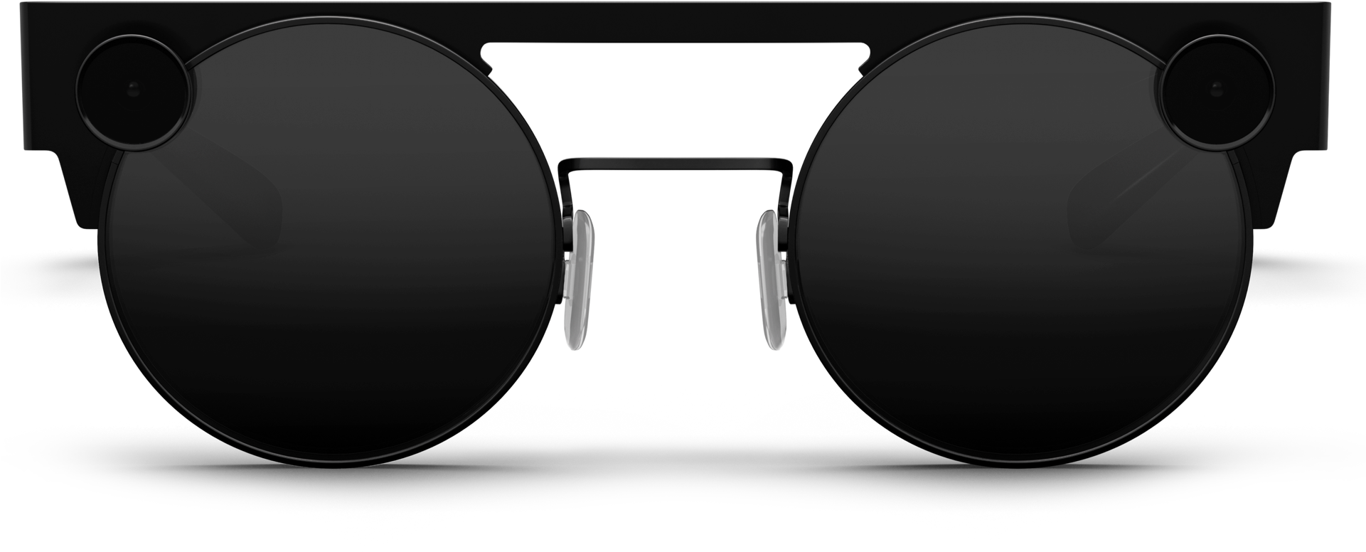 Black Circle Sunglasses Profile
