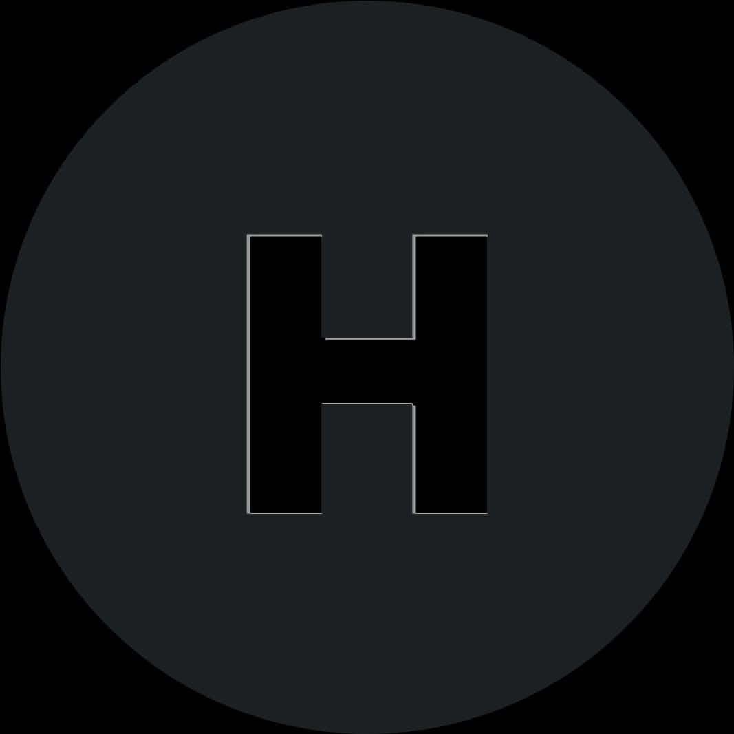 Black Circlewith Letter H