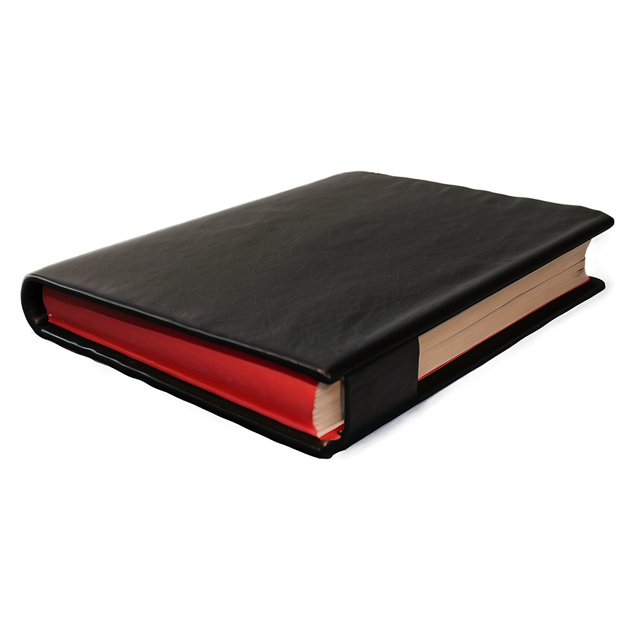 Black Closed Book Png 06282024