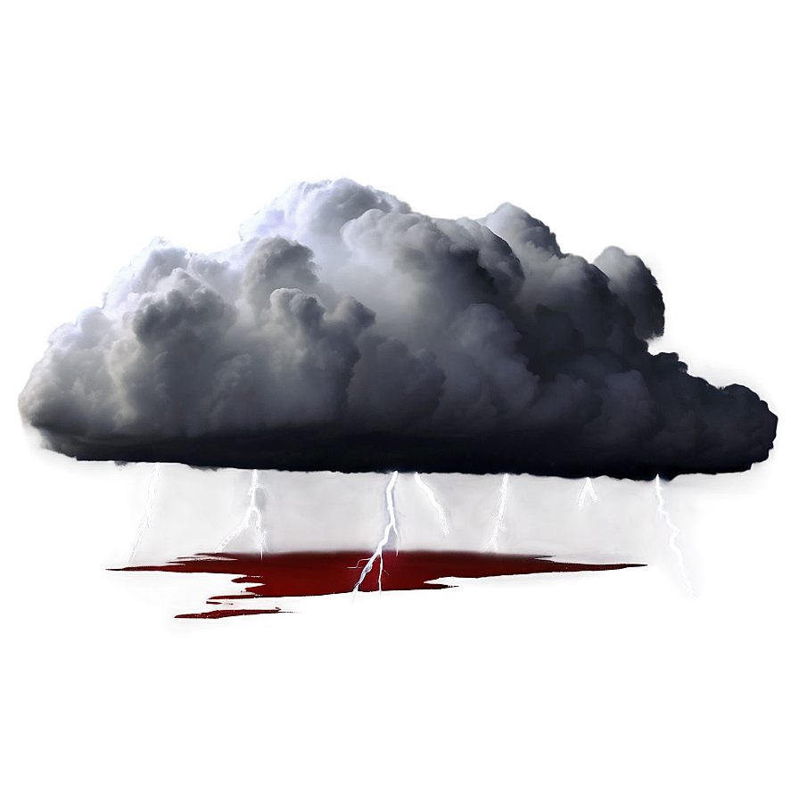 Black Clouds And Lightning Png Kjb