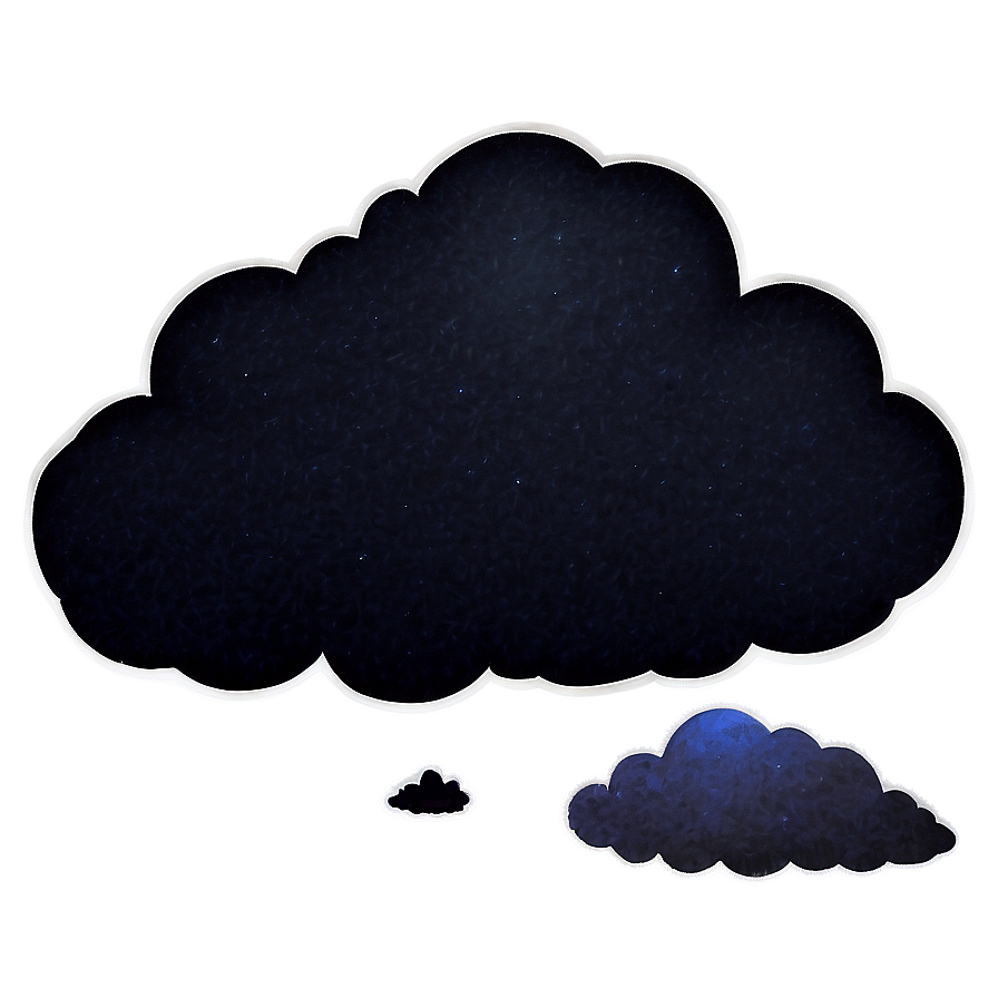 Black Clouds Night Sky Png Bxx74