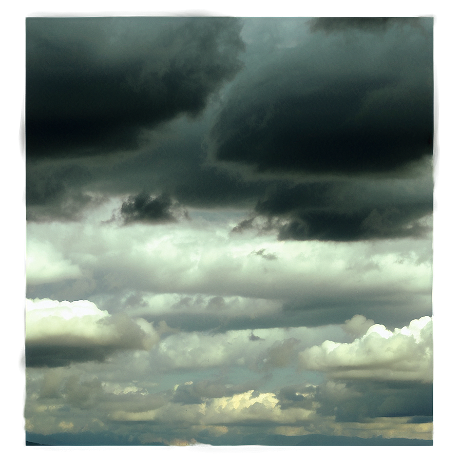 Black Clouds Over Mountains Png 06252024