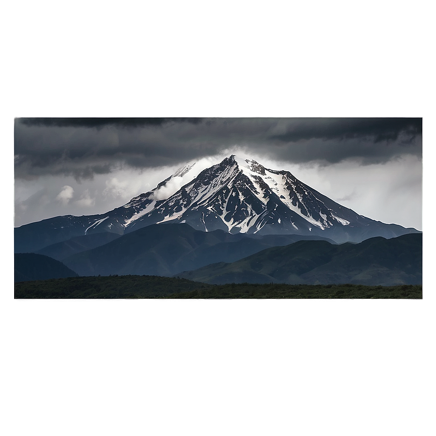 Black Clouds Over Mountains Png 36