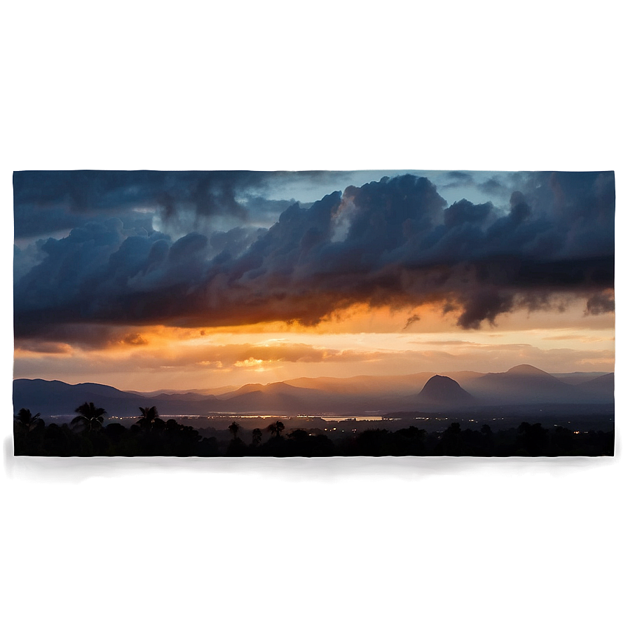 Black Clouds Sunset Png 26