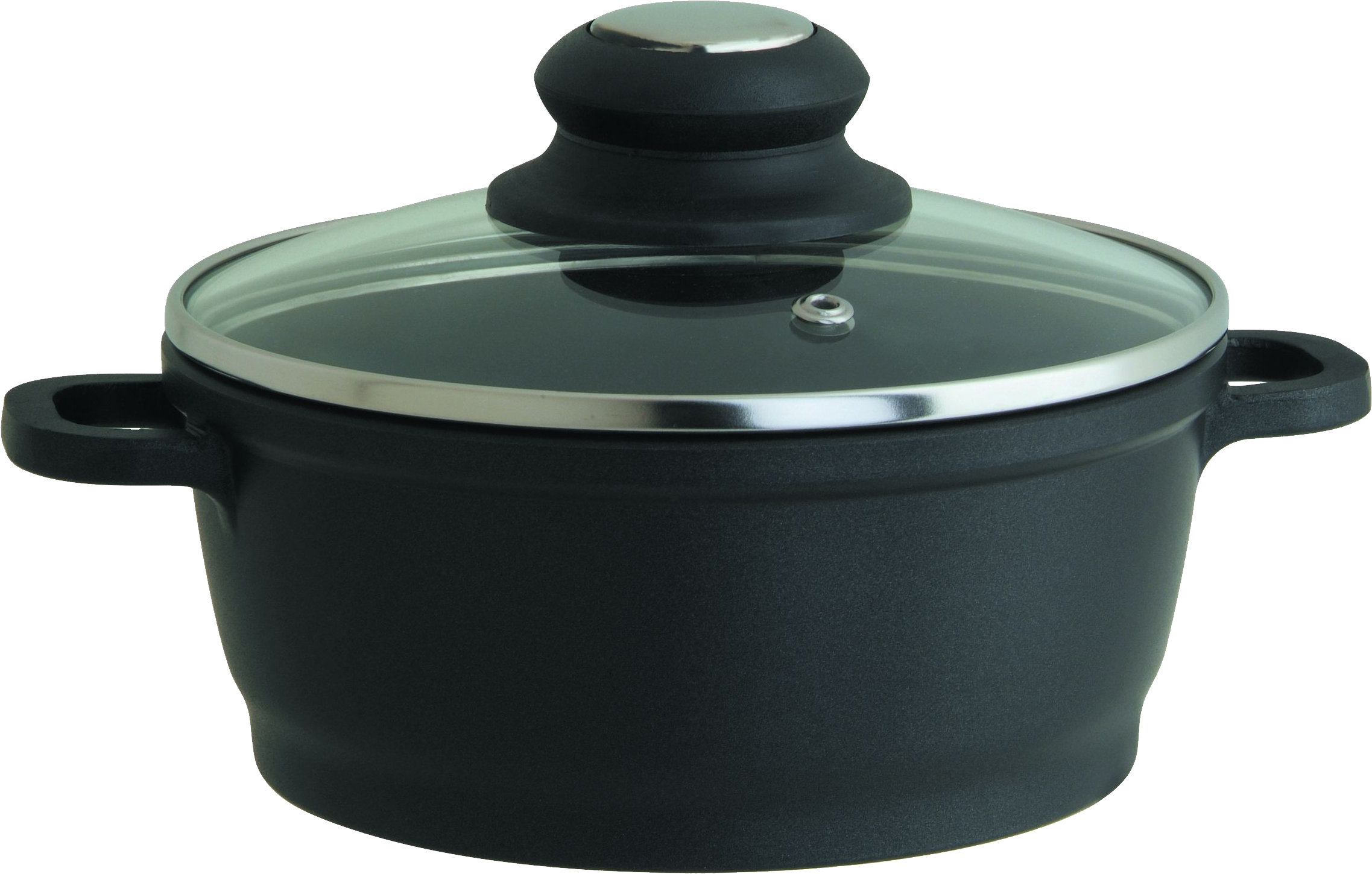 Black Cooking Potwith Lid