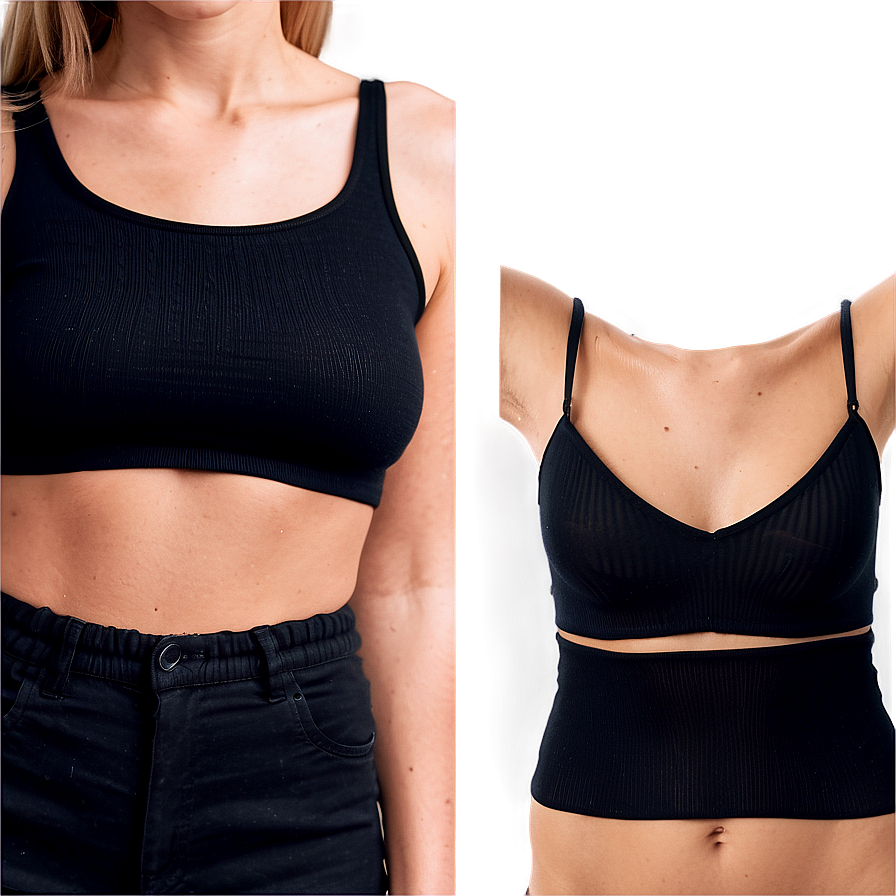 Black Crop Top Compositions Png Aey