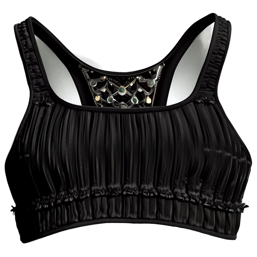 Black Crop Top Details Png Idj