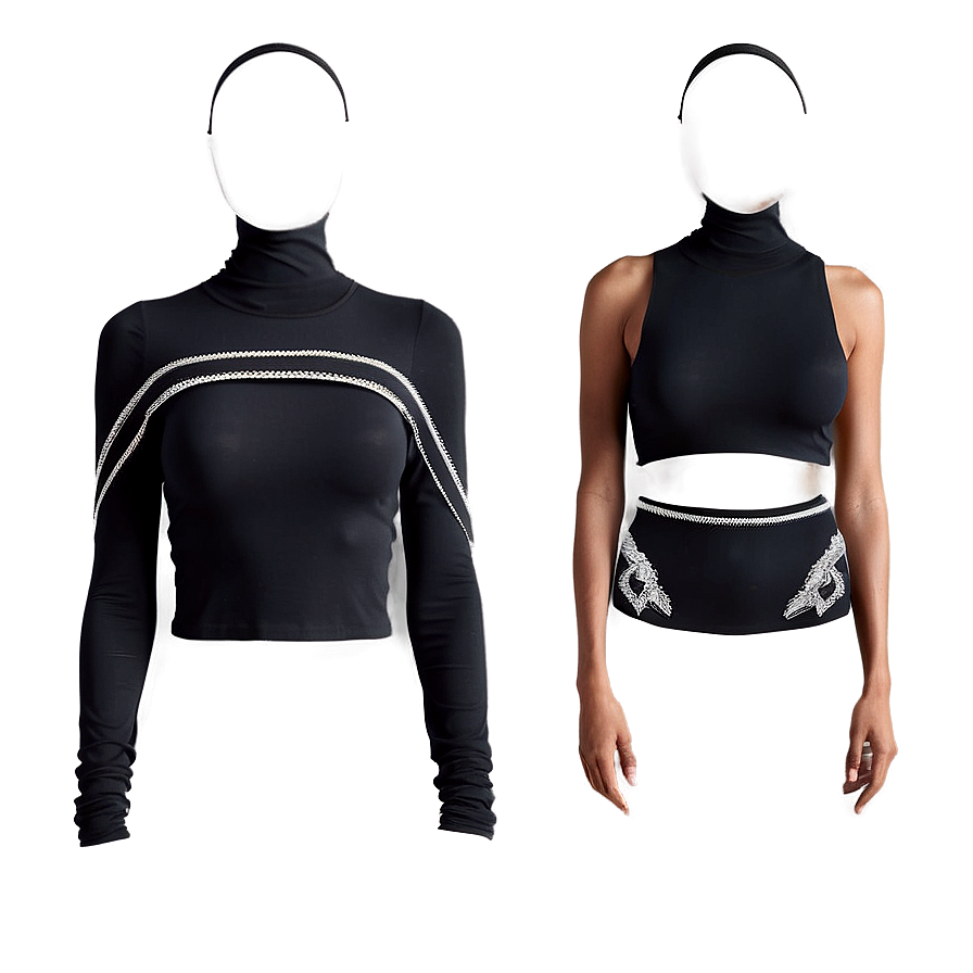 Black Crop Top Highlights Png Qaw