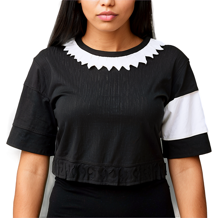 Black Crop Top Look Png Jnu